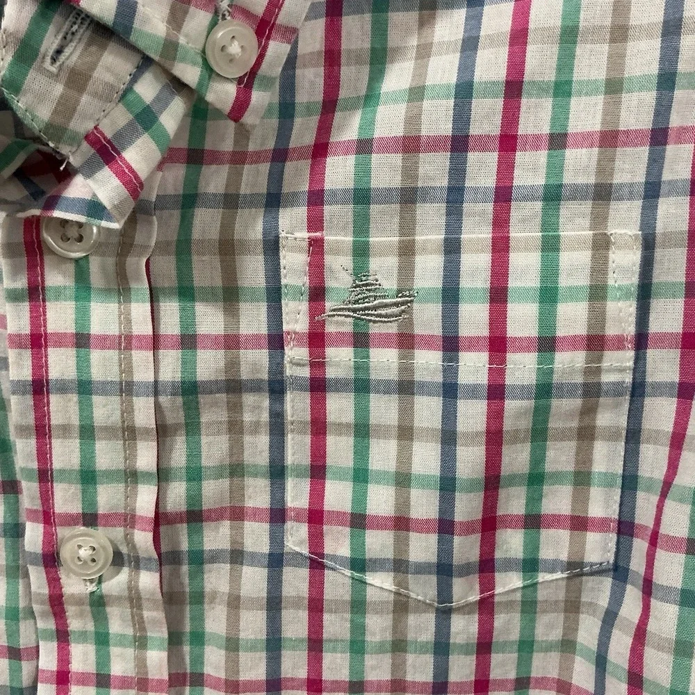 Southbound Button Down Shirt Boys 4T  Plaid‎ Long Sleeve Coastal Preppy Wedding